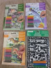 Royal & Langnickel Colour Pencil by Number & Creatology Velvet Poster Assortment