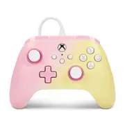 Powera Xbox Series S/X Advanced 3m Wired Console Gaming Controller Pink Lemon