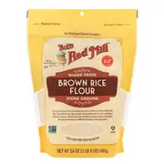 Organic Bob’s Red Mill Wholegrain Brown Rice Flour Gluten Free 680g – Fresh, healthy organic delivery | Doorstep Organics