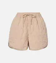 [Varley] Varley Catrine quilted twill shorts AU 12 beige