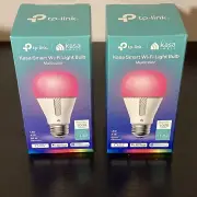 Kasa Smart Light Bulb, LED Multicolor Smart Wi-Fi KL135 1000 Lumen (2 Pack) NEW!