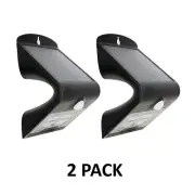 SOLARBASICS Security Solar Wall Step LED Light - Black 250 lumens (SB407202PK)