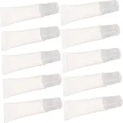 10Pcs Empty Lip Gloss Tubes Portable Refillable Lipstick Holders Lip Gloss Containers for DIY Makeup Lightweight and Convenient Storage
