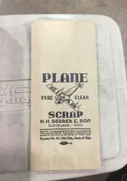 Old Plane Cigar Scrap Serrer Tobacco Bag Cleveland Ohio