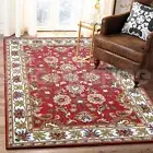 Evelyn Red Cream Handmade Wool Traditional Floor Rug 4 x Sizes **NEW**