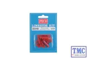 LK-26 Peco OO/HO Gauge Platform Seats, red