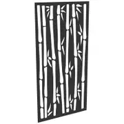 ProtectorAl 300-1200w x 1201-2400h Dark Charcoal/Gloss White Bamboo Unframed Composite Deco Panel
