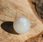 AGATE MARBLE SPHERE, 20MM CRYSTAL QUARTZ MADAGASCAR AGATE MARBLE