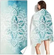 Boho Mandala Floral Beach Towel Soft Quick Dry Swimming Blanket Beach Towel Towel Beach Pool Bath Large Towel Beach Yoga