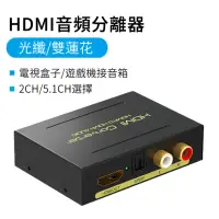 在飛比找momo購物網優惠-【YOLU】4K高清立體聲HDMI音頻分離器 數位光纖+3.