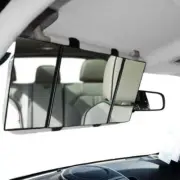 Car Visor Folding Vanity Mirror Makeup Cosmetic Tri-Fold Mirror 2018-2019 (for: Subaru)