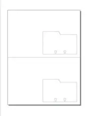 Note Cards, 2UP(Perfed)w Di-Cut L-Tab File Cards, on 8.5"x11" Wh Cvr- 250 Sheets