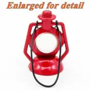 MINIATURE 1.5" RED KEROSENE LAMP LANTERN for FAIRY GARDEN OR DOLLHOUSE NIP