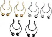 VALICLUD Non-Pierced False Nose Fake Nose Rings Groovy Antler Shape Nose Rings Fashionable Nose Rings Faux Nose Ring Piercing Jewelry Bee Nose Rings Nose Rings Hoops Fake Nasal