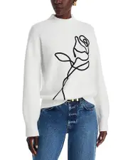 Gracia Floral Embroidered Sweater