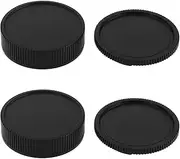 eMagTech 2 Sets Camera Lens and Go Use Cap Compatible with Leica R-Mount Camera Black