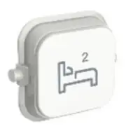 8x Clipsal ICONIC BED-2 DOLLY ROCKERS 250V Matt Surface VIVID WHITE *Aust Brand