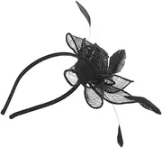 [Homoyoyo] Fascinator Headband Hair Clip Elegant Vintage Tea Party Hat for Women Comfortable Party Accessory for Weddings Cocktail Events Halloween Special Occasions