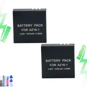 2x Replace Battery for Xiaomi YI AZ16-1 AZ16-2 & Xiaomi Yi 4K Action Camera