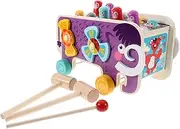 FUNNETOYU 1Set Wooden Game for Interactive Whack with Mallet Early Educational Plaything for Boys and Aged Safe Natural Construction