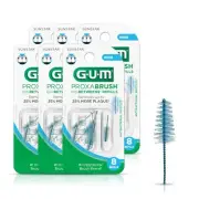 GUM Proxabrush Go-Betweens Interdental Brush Refills, Wide, 8 Count -6 pk
