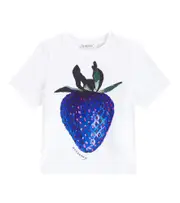 [Burberry Kids] Burberry Kids Cedar Strawberry cotton T-shirt Y 4 white