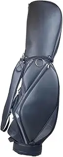 yuksok Golf Bag Golf Club Bag Portable Golf Accessory PU Leather Storage Travel Golfer Gift Zippered Practical Holder Golf Cart Bag