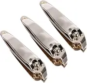 Mikinona Manicure Tools Set 3pcs Nail Cutters Metal Nail Clippers Cuticle Clippers for Beauty