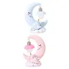 Unicorn Moon Night Light Lovely Artwork Bedside Lamp for Office Home Bedside
