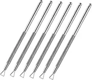 SAFIGLE Nail Cuticle Remover Tool Set 6pcs Stainless Steel Nail Tools for Manicure
