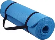 BLOODYRIPPA 15/10mm Thick Multipurpose Yoga Mat, NBR Extra Thick Exercise & Fitness Mat for All Types of Yoga, Plates, Floor Exercises