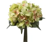 Artificial Wedding Flowers Fake Flowers Faux Hydrangea Bouquet Flower Arrangements DIY Floral for Home Garden Decoration 1 Pack Green