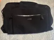 Vera Bradley Microfiber Grand Weekender Travel Bag~Black~Free Shipping!