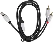 TOGEVAL Type-c to Rca Audio Cable Mm Rca to Usb c Converter Microphone Wire Audio Splitter Cable Equipment Converter