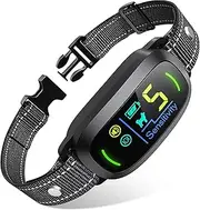 Dog Bark Collar, FAFAFROG Rechargeable Smart Barking Collar, Anti Barking Training Collar with 5 Adjustable Sensitivity Beep Vibration Shock, Bark Shock Collar for Large Medium Small Dogs