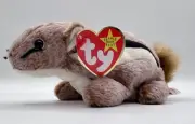 TY Beanie Baby - CHIPPER the Chipmunk (6.5 inch) - Stuffed Animal Toy