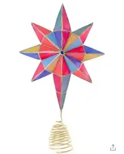 Rainbow Star christmas star tree topper - Cody Foster Retro Danish Modern Glam