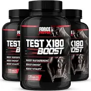 Force Factor Test X180 Boost Testosterone Booster and Energy Supplement for Men, Boost Energy, and Enhance Vitality, with D-Aspartic Acid and Fenugreek, 360 Tablets (3-Pack)