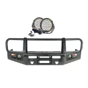 4X4FORCE Armor Bumper Bullbar 3 Loop Light for Toyota LandCruiser 79 Dual 07-16