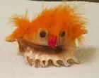 Millipede shell Monster w/ Orange Hair 4.5" wide Folk Art Souvenirs Gift