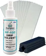 NEW Brampton "The Complete Grip Kit" Grip Solvent, Vice Clamp & 15 Tape Strips