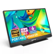 Portable Monitor Latest 15.6'' FHD 1080P USB-C HDMI Laptop Monitor w/Smart Co...