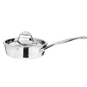 Stern 22cm Tri-Ply Stainless Steel Frypan Frying Pan Induction Kitchen Cookware