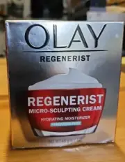 Olay Regenerist Micro-Sculpting Cream Hydrating Moisturizer Fragrance Free 1.7