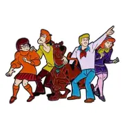 Scooby Doo The Scooby Gang Shaggy Daphne Velma Fred Enamel & Metal Pin Free Post