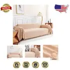 Durable Couch Cover for 3 Cushion Sofas - Soft Cotton Blend, Machine Washable