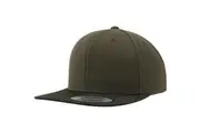 Flexfit Camo Visor Snapback Cap (Olive Camo) (One Size)