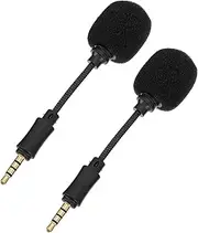 SUPVOX 2Pcs Portable Noise Canceling Microphone for Live Streaming Recording and Singing Omnidirectional Design with Sound