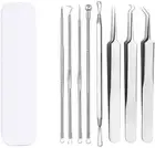 ZXUY Blackhead Remover Tweezers Kit, Pimple Extractor Tool Kit for Whitehead,...