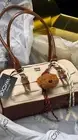 Elegance Blend Canvas and Faux Leather Bag